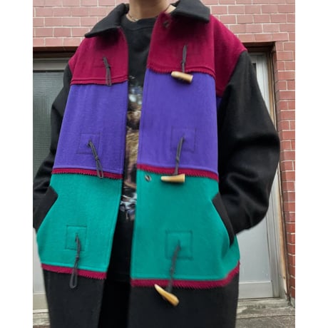 [USED] デザイン ダッフルコート made in RUMANIA.