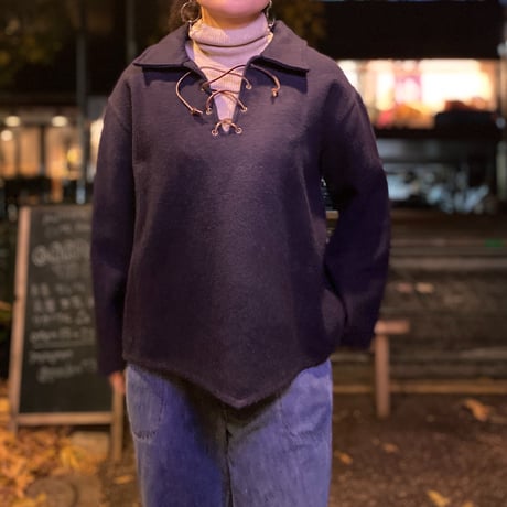 [USED]  'The Melton' プルオーバーwoolシャツ