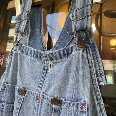 [USED] 大きめちょいボロ♡デニムオーバーオール