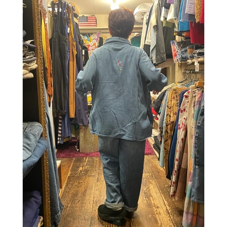 [USED] DENIM × お花の刺繍 JKT