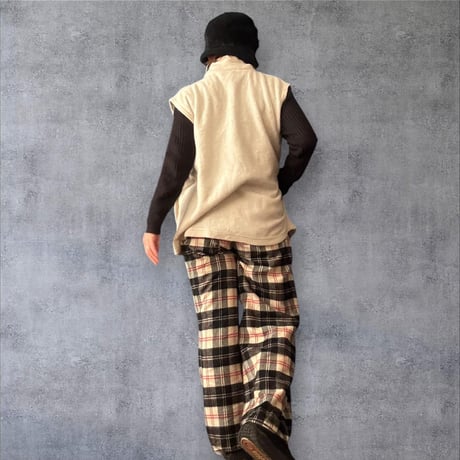[USED] White フリースZIP ベスト