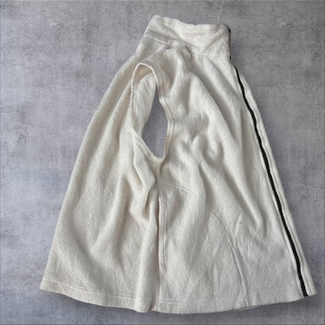 [USED] White フリースZIP ベスト