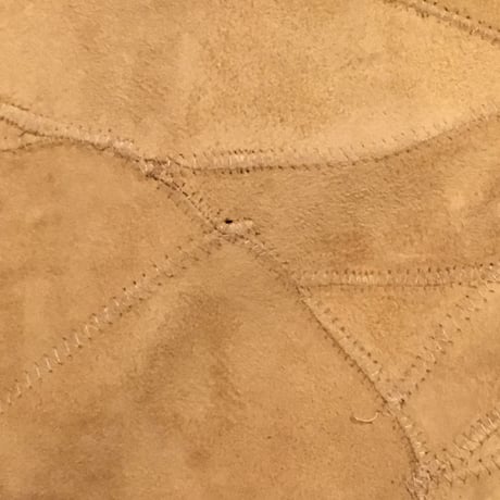 [USED] Real  Leather PACH WORK スカート