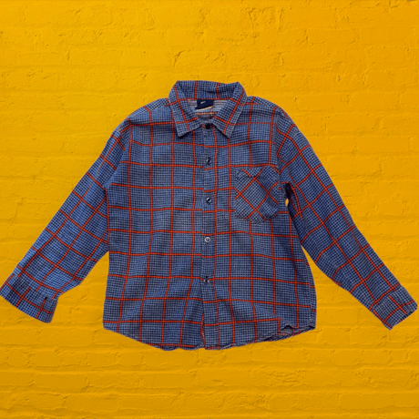 [USED]  OLD プリントネル -KIDS size -