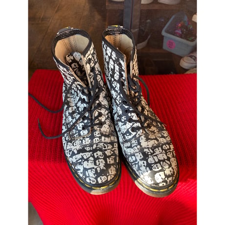 [USED] Dr.Martens  総柄 8HOLE  made in England!
