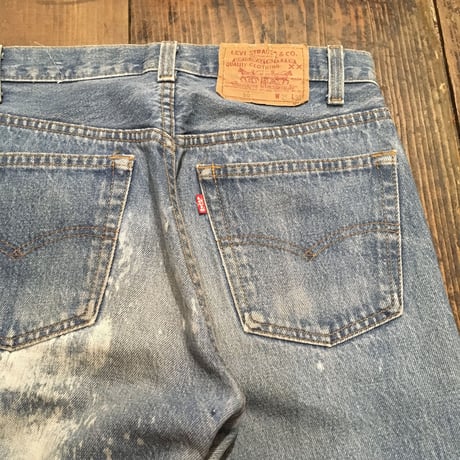 [USED] かわいい落書きペイント汚れの Levis 501