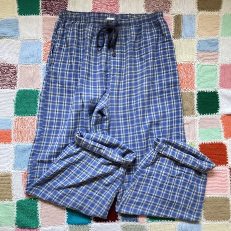 [USED]  ゆるチェック♡パジャマPANTS