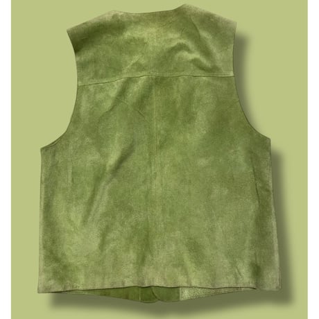[USED]"BENETTON" スエードベスト💚