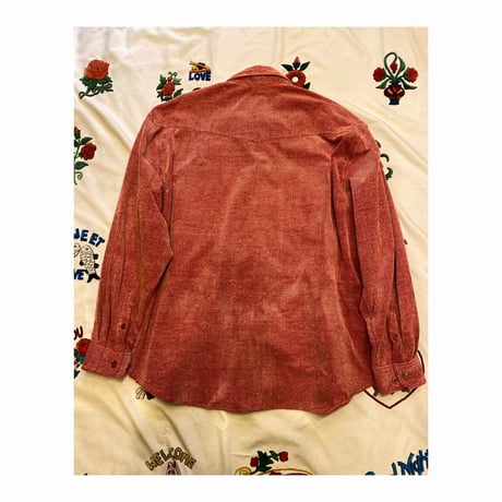 [USED] かわいいカラー♡BiGサイズコーデュロイシャツ