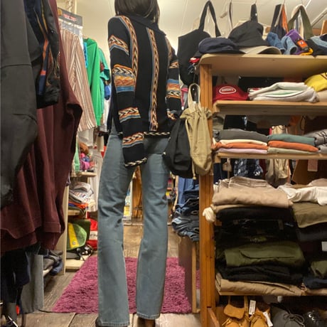 [USED]ネイティブ柄　薄手KNIT