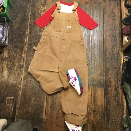 [USED] Beige＆Red  かわいい♡オーバーオール