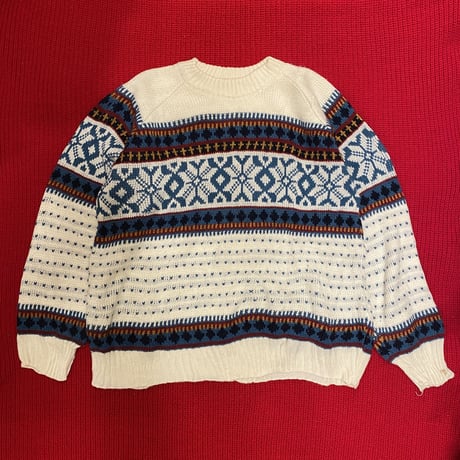 [USED]軽~いNORDIC KNIT made in ITALY