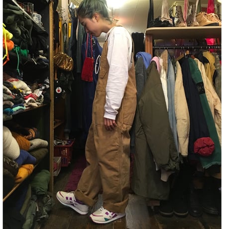 [USED] Beige＆Red  かわいい♡オーバーオール