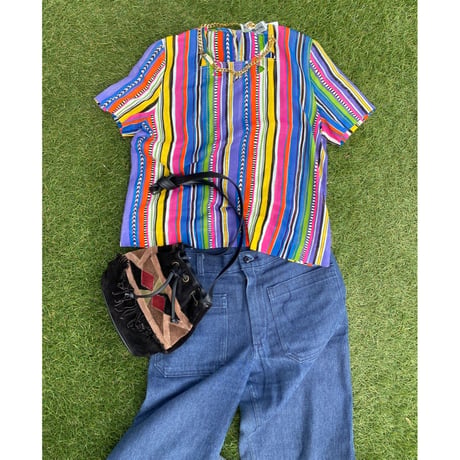 [USED] さらさら アフリカン調 TOPS