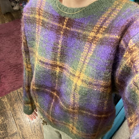 [USED] BOXシルエット🍆MOHIAR KNIT