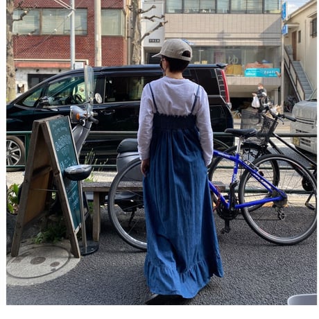 [USED]  デニムキャミワンピース  💙