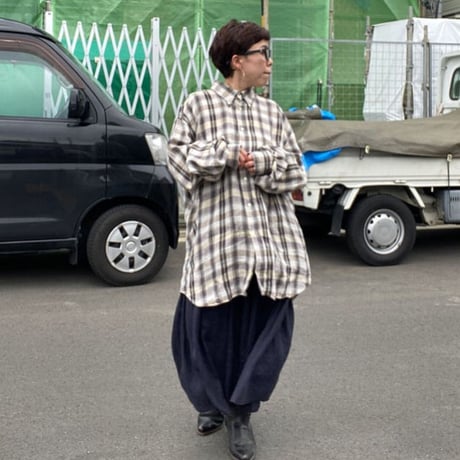 [USED] BIG size チェックSHIRTS  ！