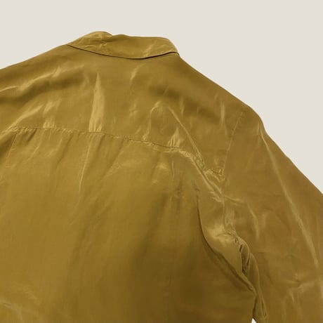 [USED] MUSTARD SILK SHIRT💛