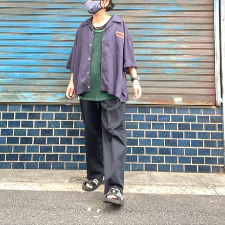 [USED] vintage COTTON メッシュタンク GREEN (C)