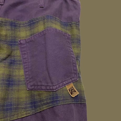 [USED] パッチワーク🍇オーバーオール