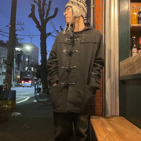 [USED] Schott ダッフルコート　チャコール