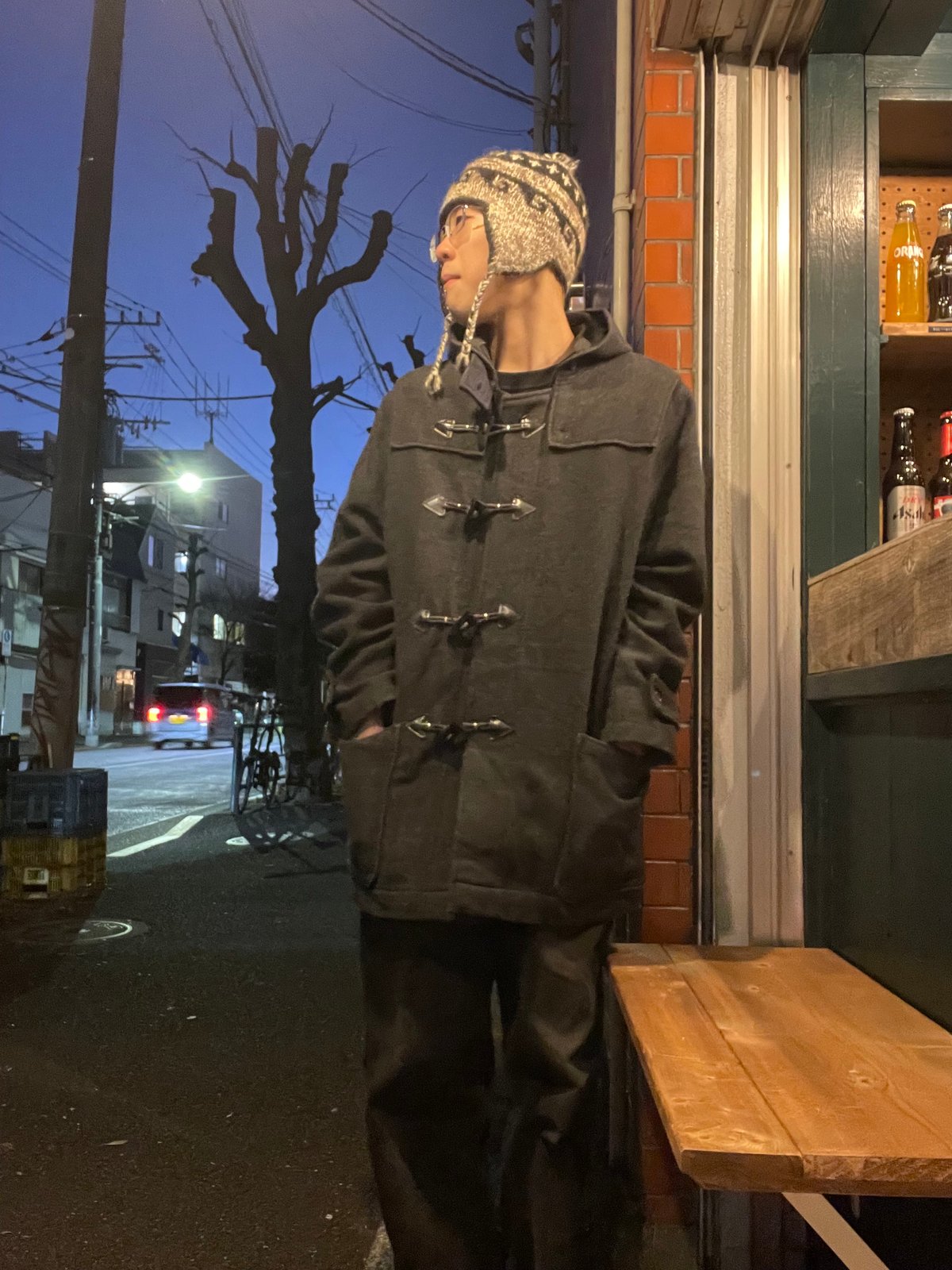 Vintage カナダ製Schott ダッフルコートフーディー XXXL USED] Schott ダッフルコート チャコール | garden730