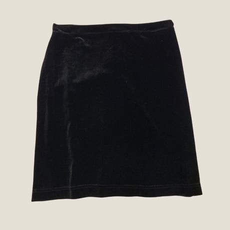 [USED] ベロアblackタイトスカート