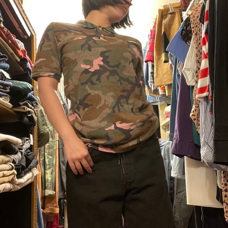 [USED] POLO Ralph Lauren camo ポロtee