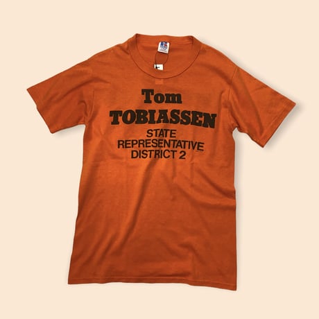 [USED] VINTAGE "Tom TOBIASSEN" Tee🧡