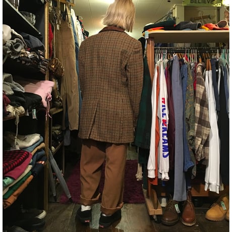 [USED] スウェードのようなベージュイージーパンツ