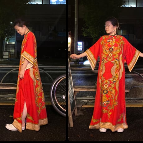 [USED]  REDドラゴン🐉 EURO VINTAGE ワンピース