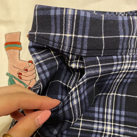 [USED］ストレッチチェックPANTS