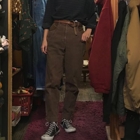 [USED] EURO ブラウンテーパードPANTS
