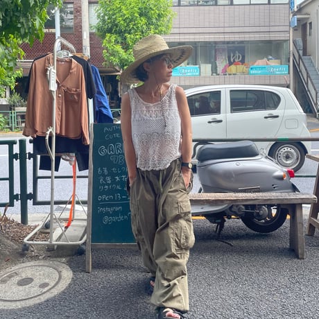 [USED] White♡レースノースリーブトップス