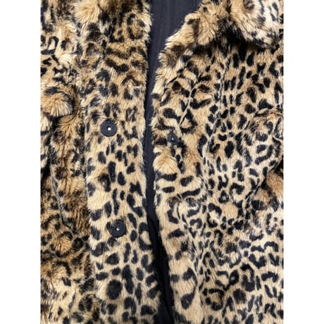 [USED] FAKE レオパード柄コート