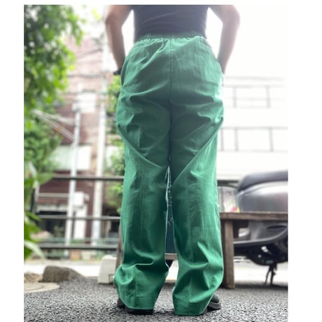 [USED]  OLD GREEN💚タックパンツ