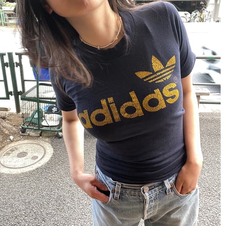 [USED] 70's adidas チビtee