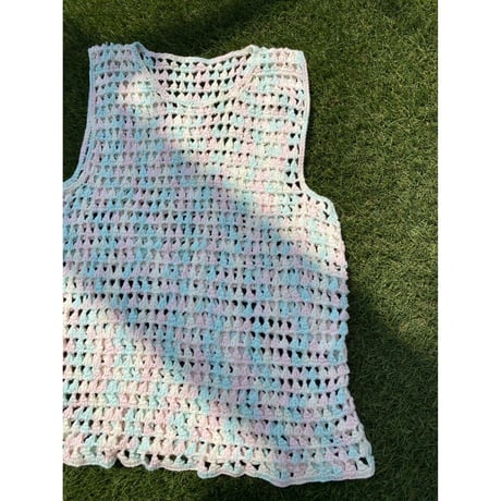 [USED]  カラフル ノースリーブKNIT