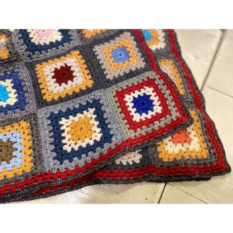 [USED]  Vintage 鍵編みニット マットサイズ