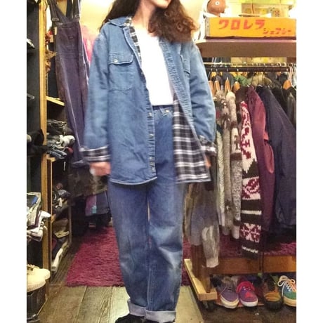 [USED] Eddie Bauer裏ネル  デニムシャツ