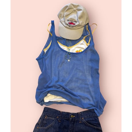[USED] Euro COTTON メッシュタンク BLUE