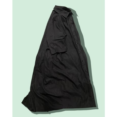 BLACK シャツワンピース