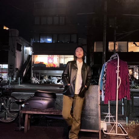 [USED] Real ラムLEATHER JKT Italy collection!