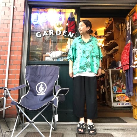 [USED] レーヨン アロハシャツ [GREEN]
