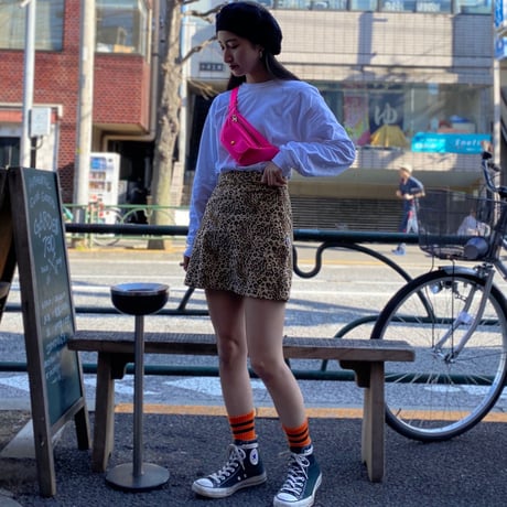 [USED] "ESPRIT" レオパード柄ミニスカート♡