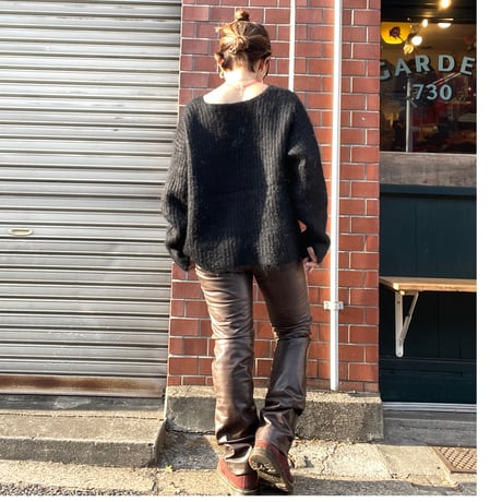 [USED] Real Leather スキニーPANTS