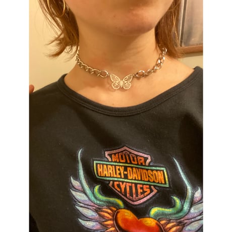 [ kozukix] NEW  BUTTERFLY  METAL NECKLACE