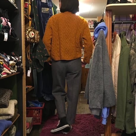 [USED] GOOD シルエット WOOL タックパンツ