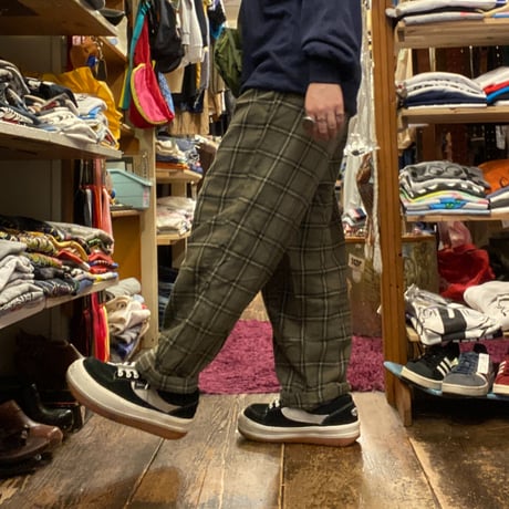 [USED] KHAKI チェック PANTS