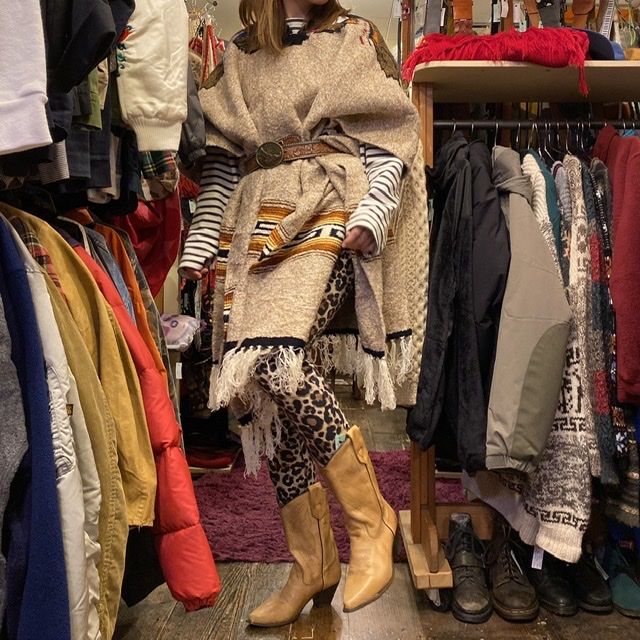 USED] メキシカンラグ ポンチョ 188×97cm | garden730